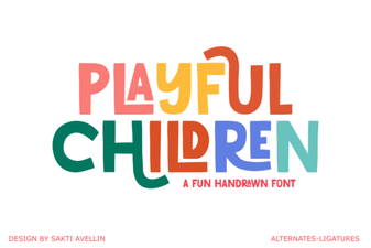 Playful Fonts for Creative Kids & Design Projects