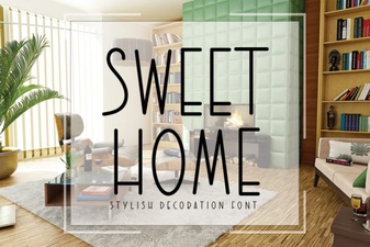 Sweet Home Font for Design Projects and Crafting